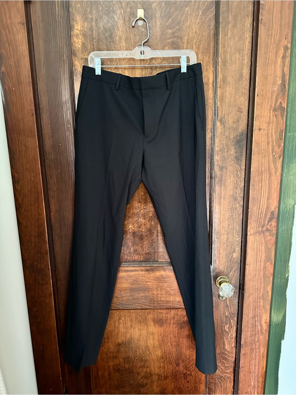 Theory Men's Black Dress Pants - Slim Tailored Trousers